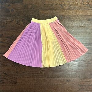 NWT Molo Girls Colorful Pleated A-Line Skirt Size 2T